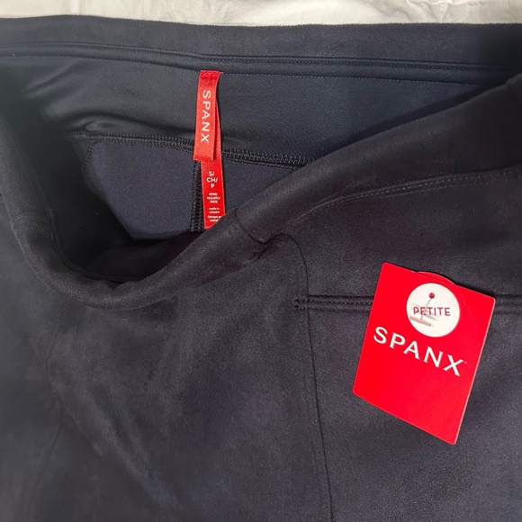SPANX Faux Suede Leggings - Petite - Picture 2 of 3